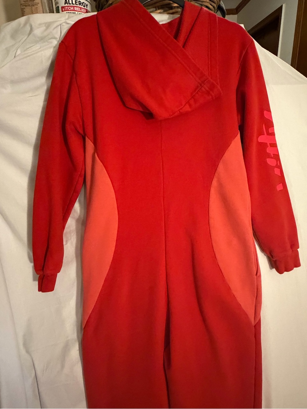#554 YITTY Red and Orange Kids One-Piece Footie - Picture 8 of 10